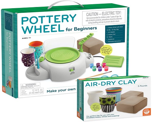 MindWare Pottery Wheel with Air-Dry Clay Refill
