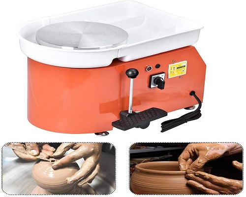 SKYTOU Electric Pottery Wheel with Foot Pedal