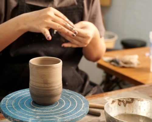 Hand-crafted mugs