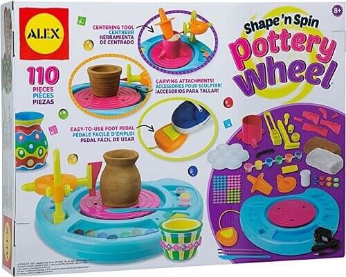 Alex Deluxe Pottery Wheel with AC Adapter Best Toys Pottery Wheel for Kids